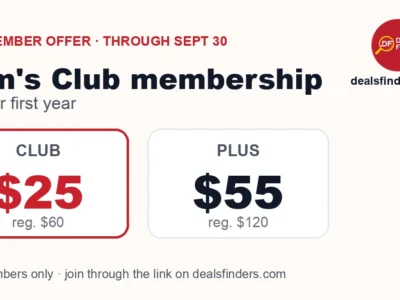 Two membership tiles, Club $25 first year regularly $60 and Plus $55 first year regularly $120, new-member offer through September 30 2026