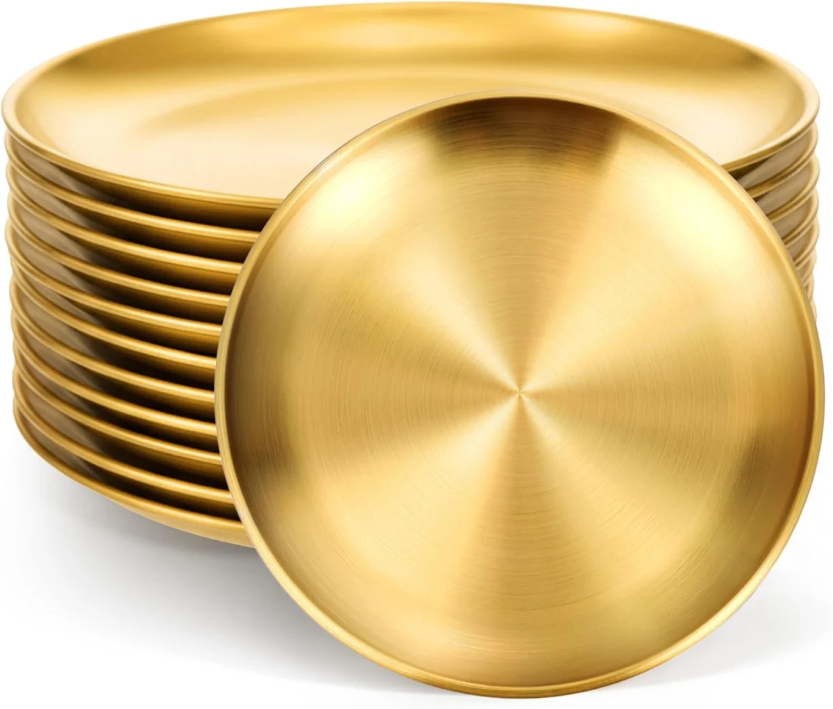 Leooomap 8″ Gold Plates 12-Pack Just $22.xx Shipped on Amazon