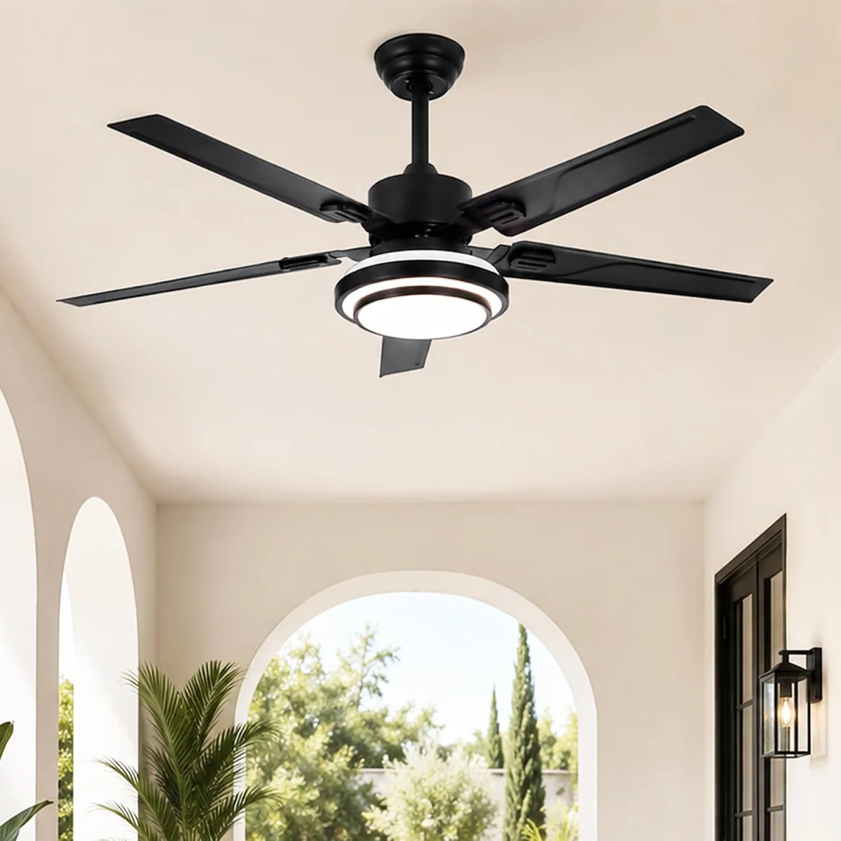 52″ Black Brushed Nickel Ceiling Fan Only $39.xx with Free Shipping