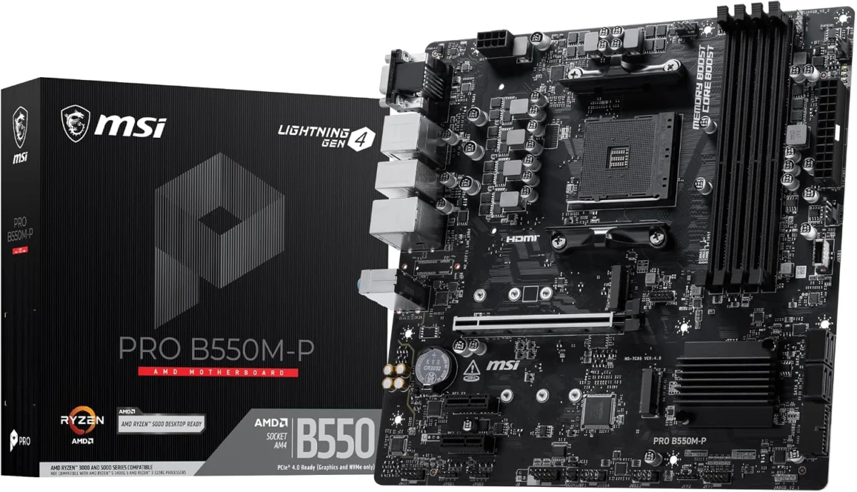 MSI PRO B550M-P AM4 Motherboard Only $69.xx (Reg. $90) at Amazon