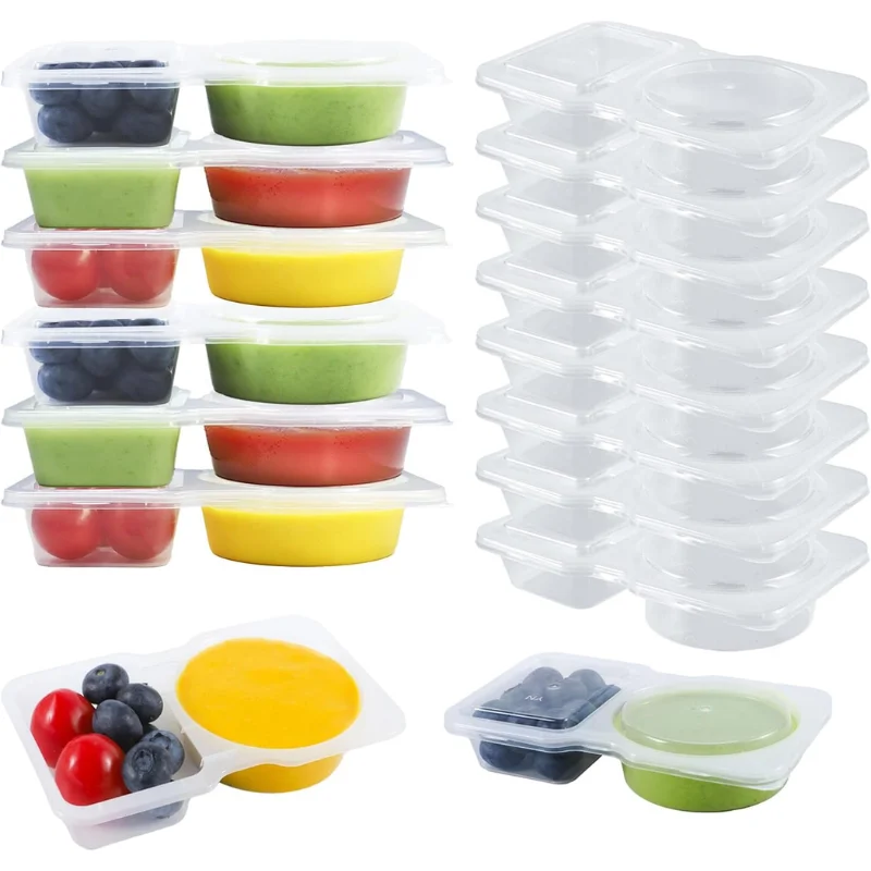 40 Pack Clear Plastic Snack Containers Deal: Save $10.xx at Amazon