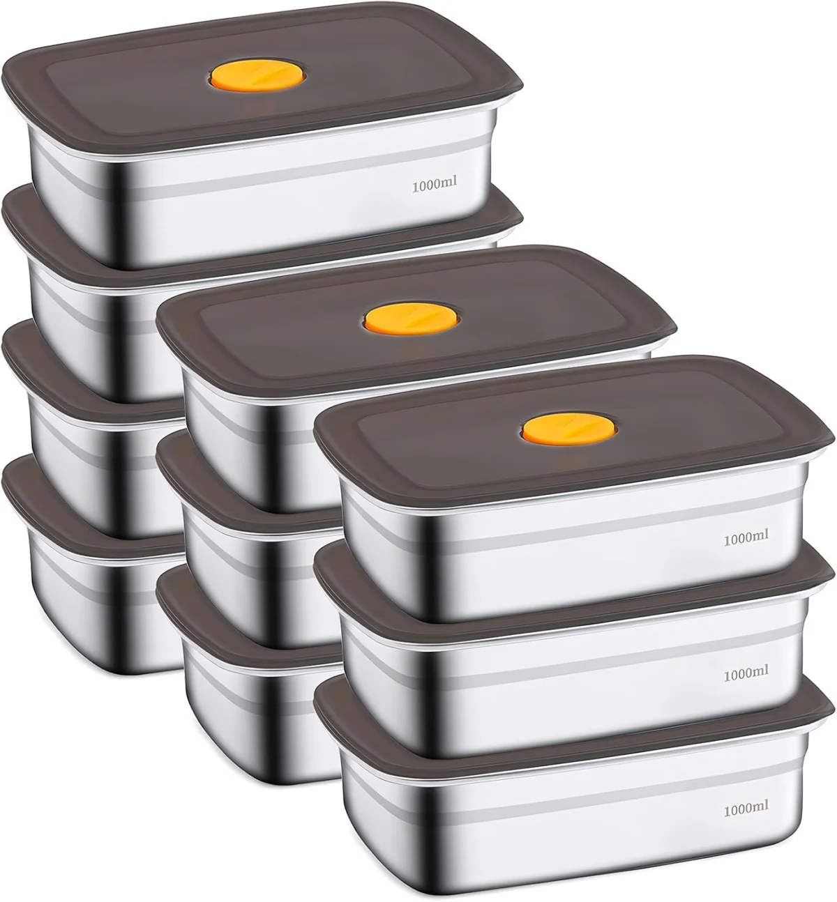 10-Pack Stainless Steel Food Storage Containers Only $29.xx at Amazon