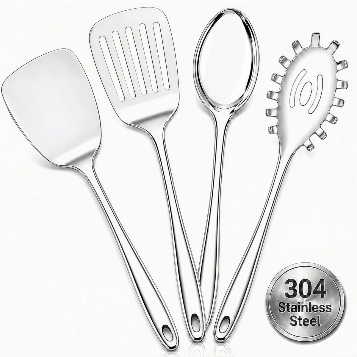 Stainless Steel Cooking Utensils Only $5.xx (Reg. $7) at Amazon