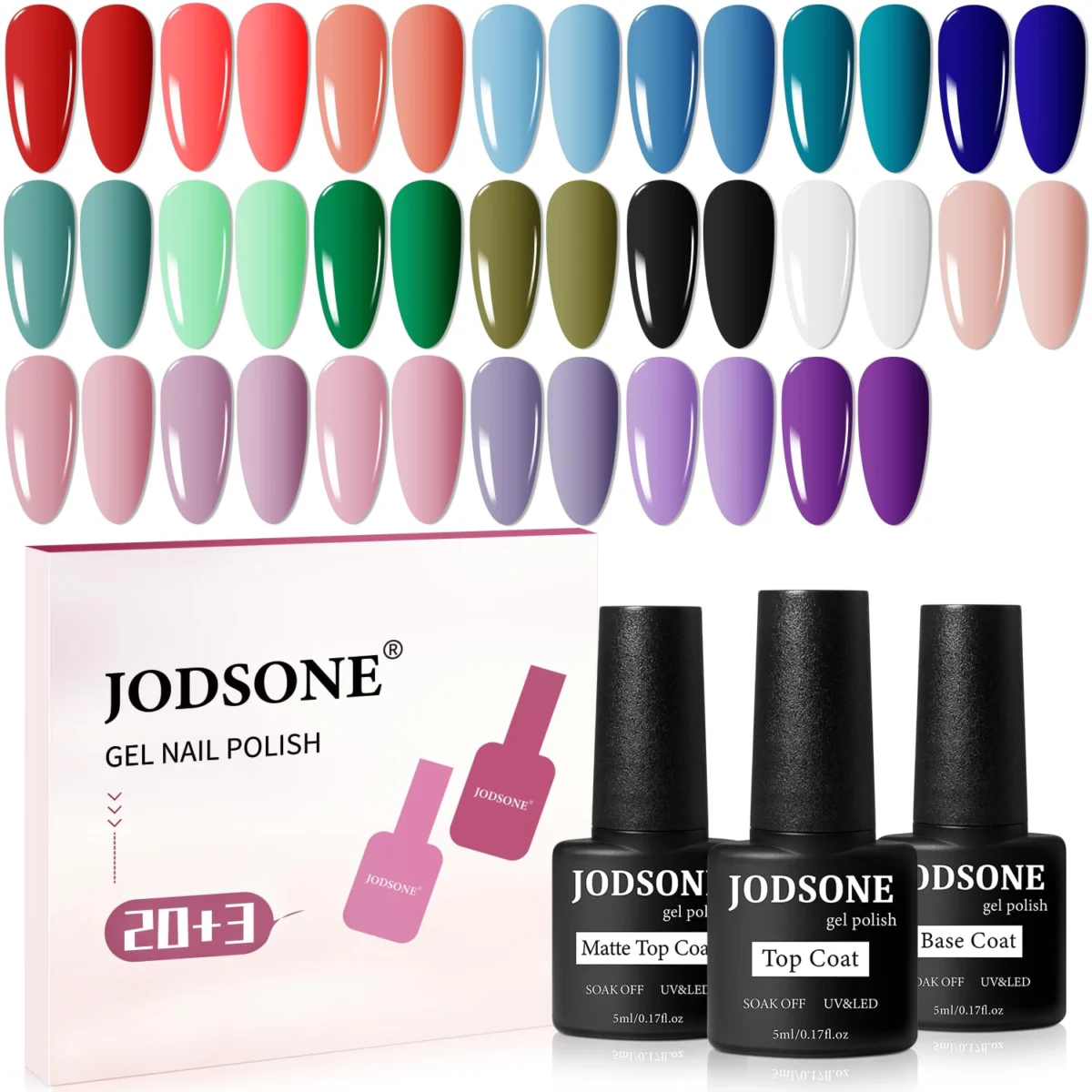 Jodson 23‑Piece Gel Nail Polish Set Only $5.xx (Reg. $10) at Amazon