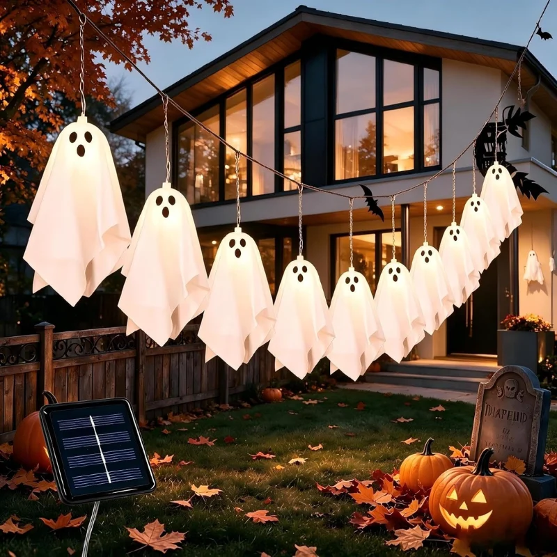 Solar Ghost Halloween Decor Lights Deal: Save 50% at Amazon