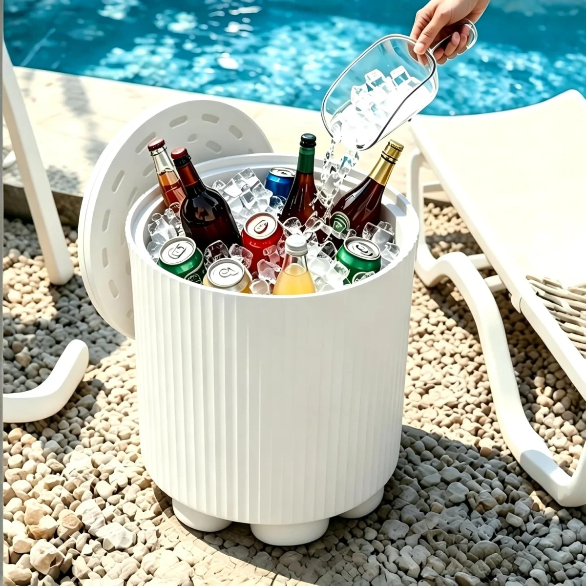Diyfire 2-in-1 Outdoor Ice Chest Side Table Only $63.xx (Reg.