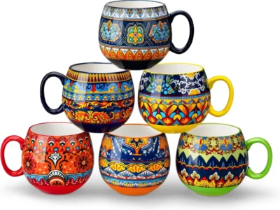 Bohemian Coffee Mugs Only $34.xx (Reg. $60) at Amazon