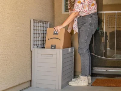 Lockable Weather-Resistant 35 Gallon Outdoor Deck Box $27.xx (Reg $60)