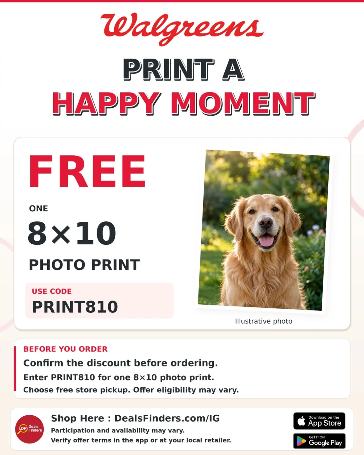 Walgreens 8×10 Photo Print Deal: Free