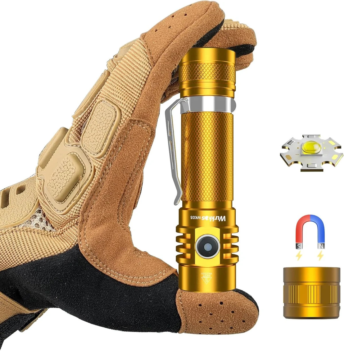 Wurkkos WK03 Rechargeable Flashlight Only $17.xx at Amazon