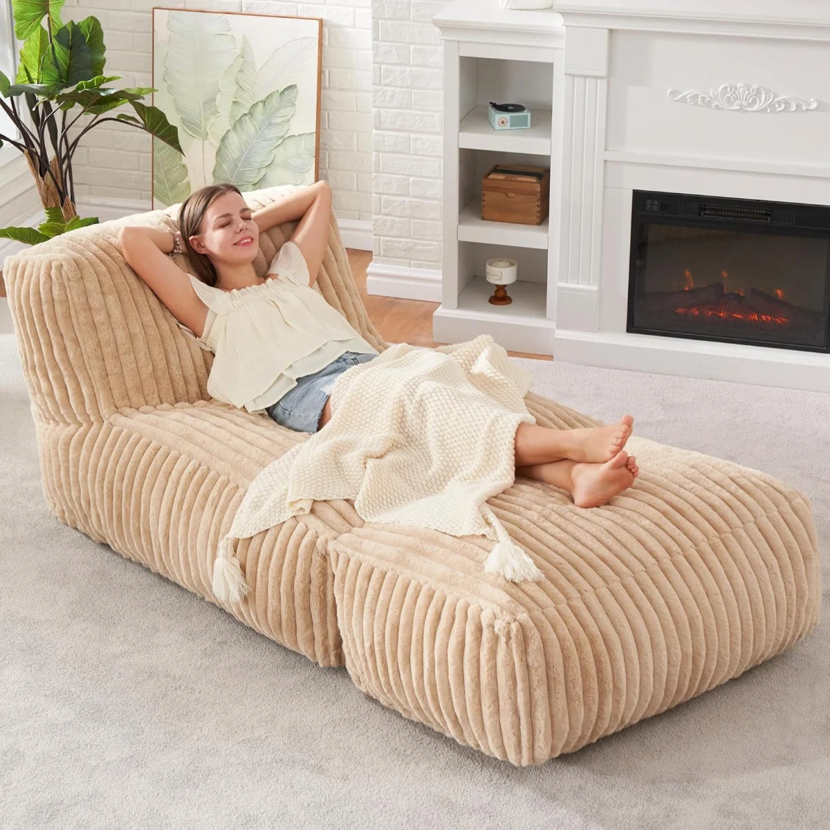 Large Corduroy Bean Bag Chair $100.xx (Reg $155)