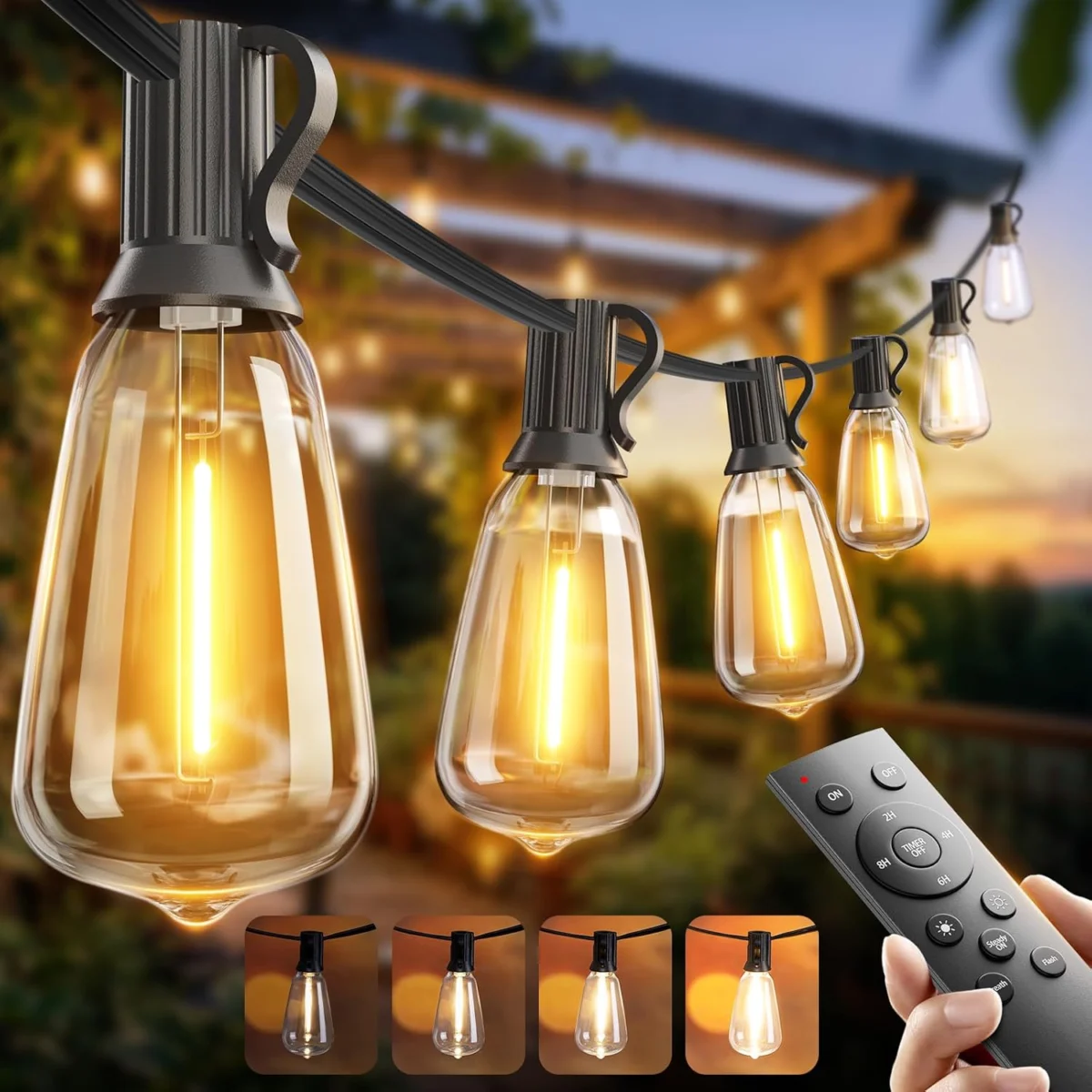 Addlon 100-Ft Outdoor LED String Lights Only $16.xx at Amazon