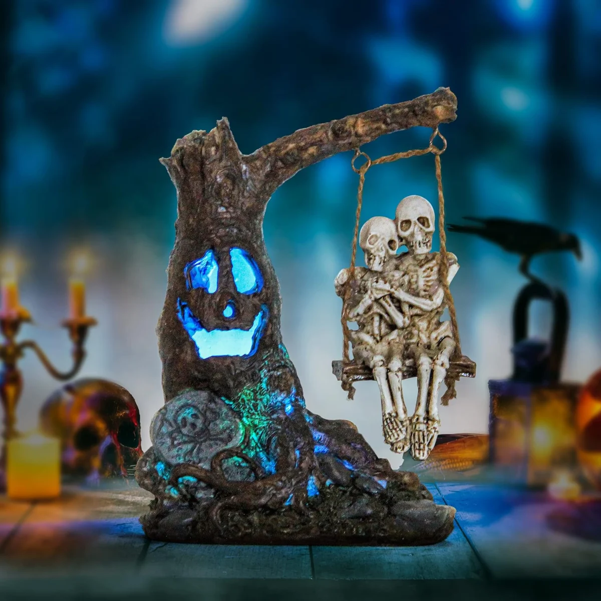 Smadeer Halloween Skull Statue Only $11.xx (Free S&H) at Amazon