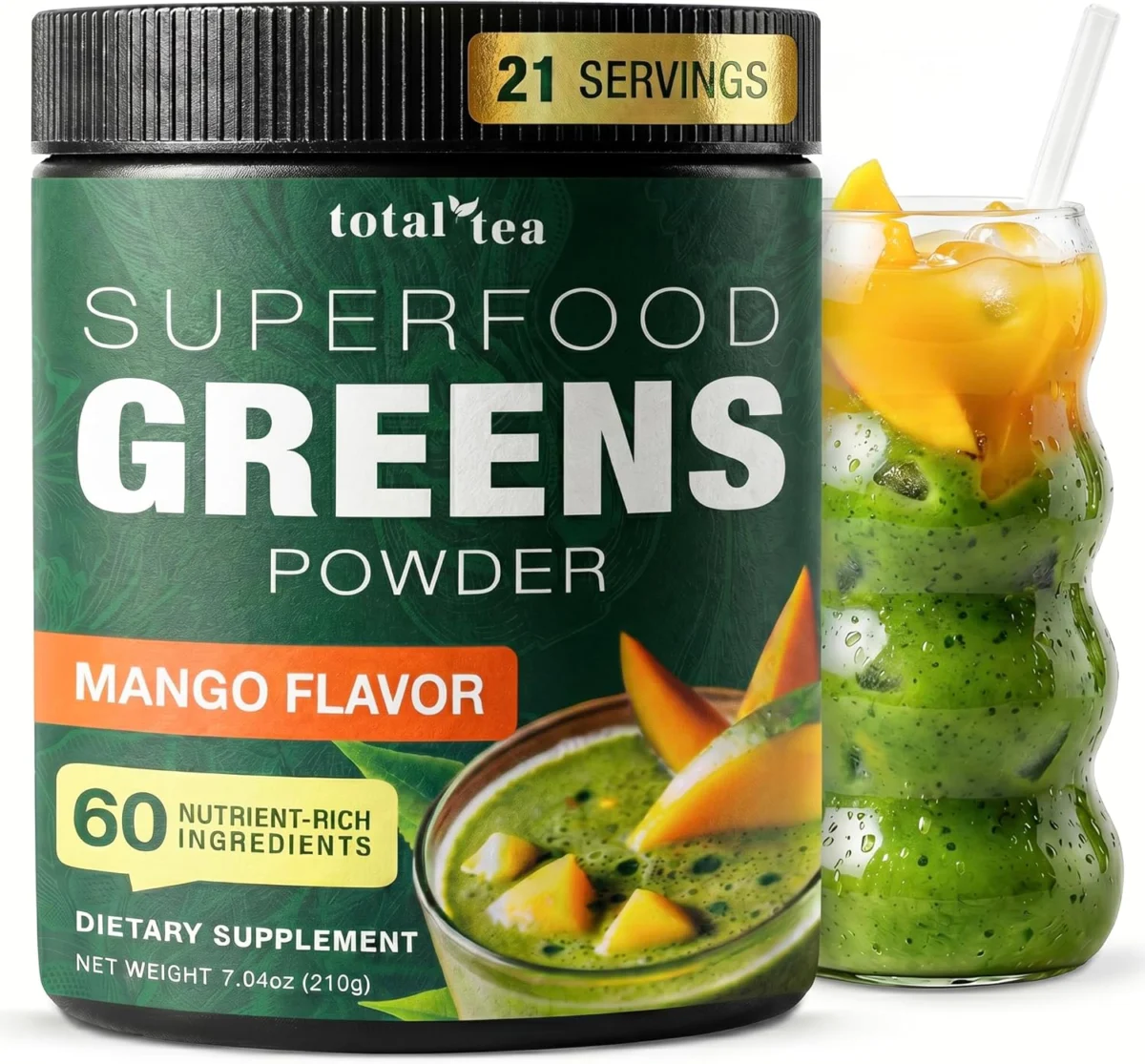 Total Tea Super Greens Powder Only $8.xx at Amazon