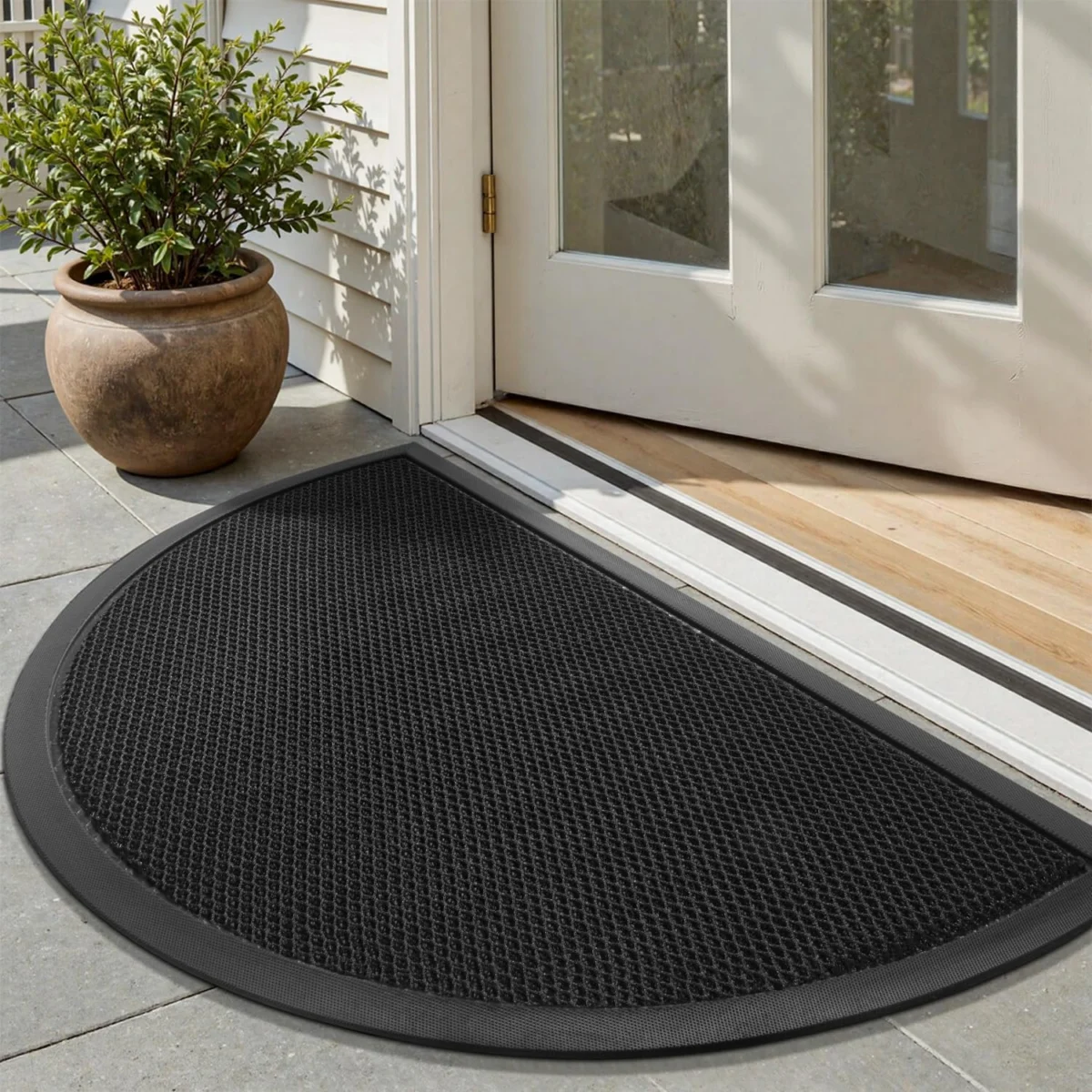 tchdio 17″ x 29″ Half Circle Door Mat Only $11.xx at Amazon