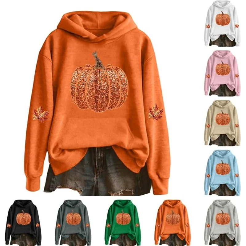 Sequin Pumpkin Sweatshirt Deal: Save $5.xx at Amazon
