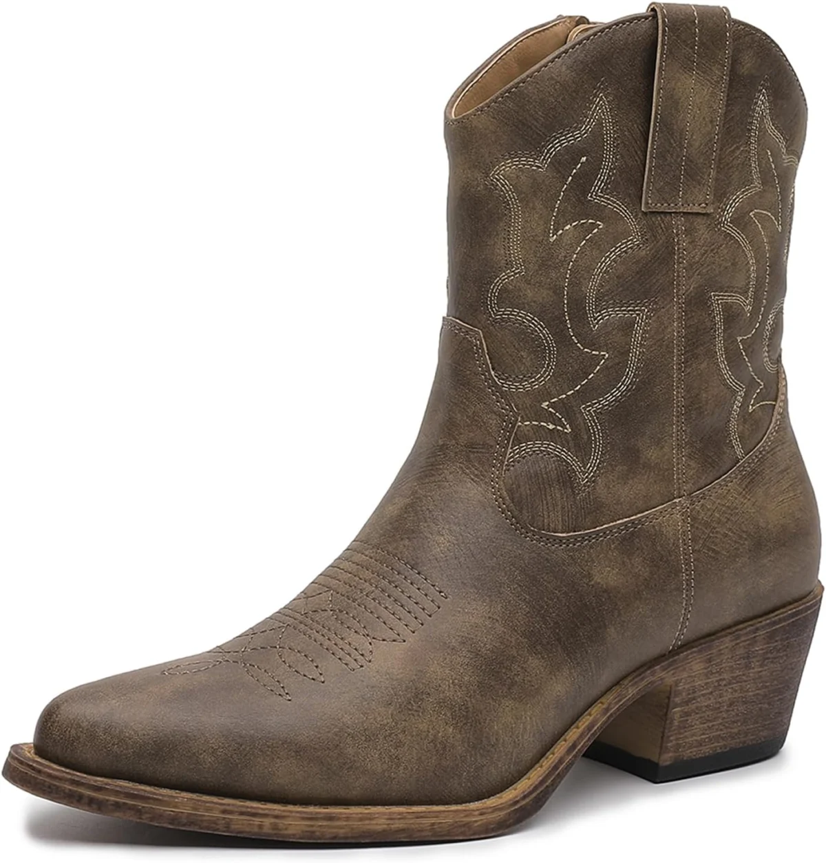 GLOBALWIN Brown Cowboy Boots at Amazon
