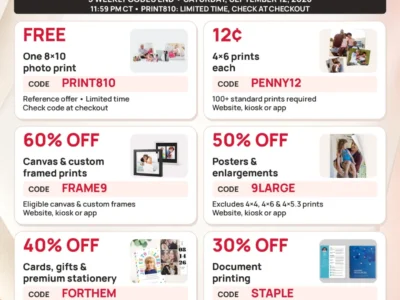 Walgreens Photo Deals: 12¢ Prints and Up to 60% Off Through September 12