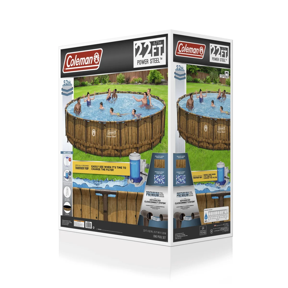 Coleman Power Steel 22‑ft. Round Pool Only $398 (Reg. $799.99)