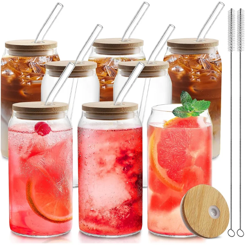 8pcs 20oz Glass Cups Deal: Save $6.xx at Amazon
