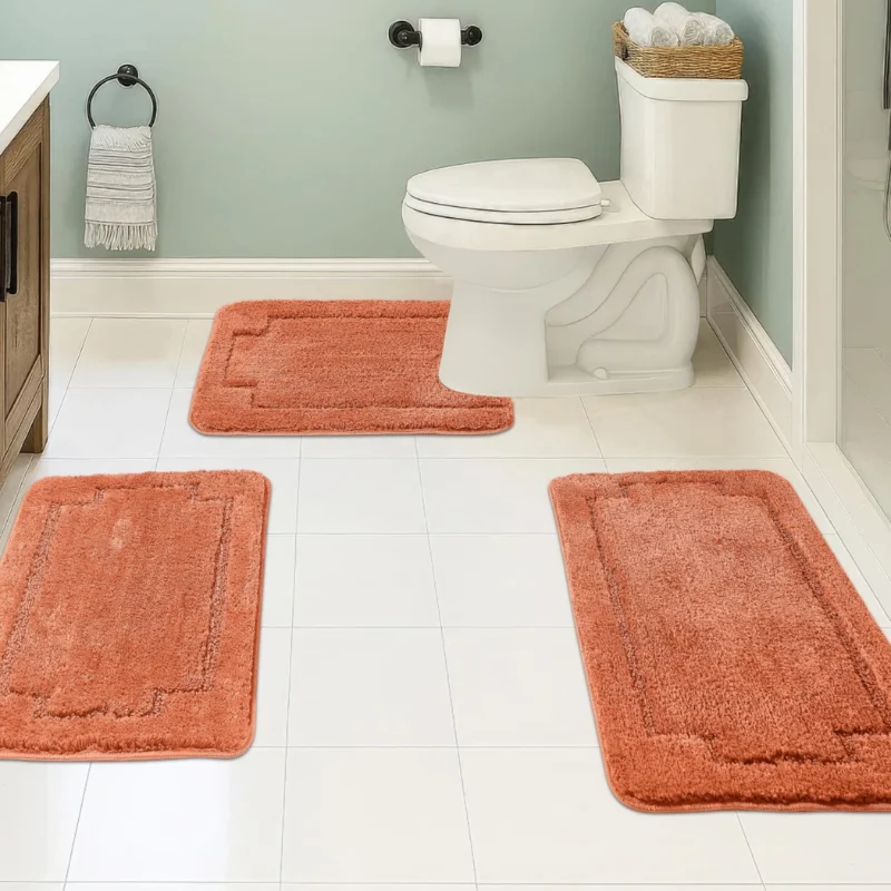 Bath Rugs Set 3 Pieces Deal: Save 39% at Amazon