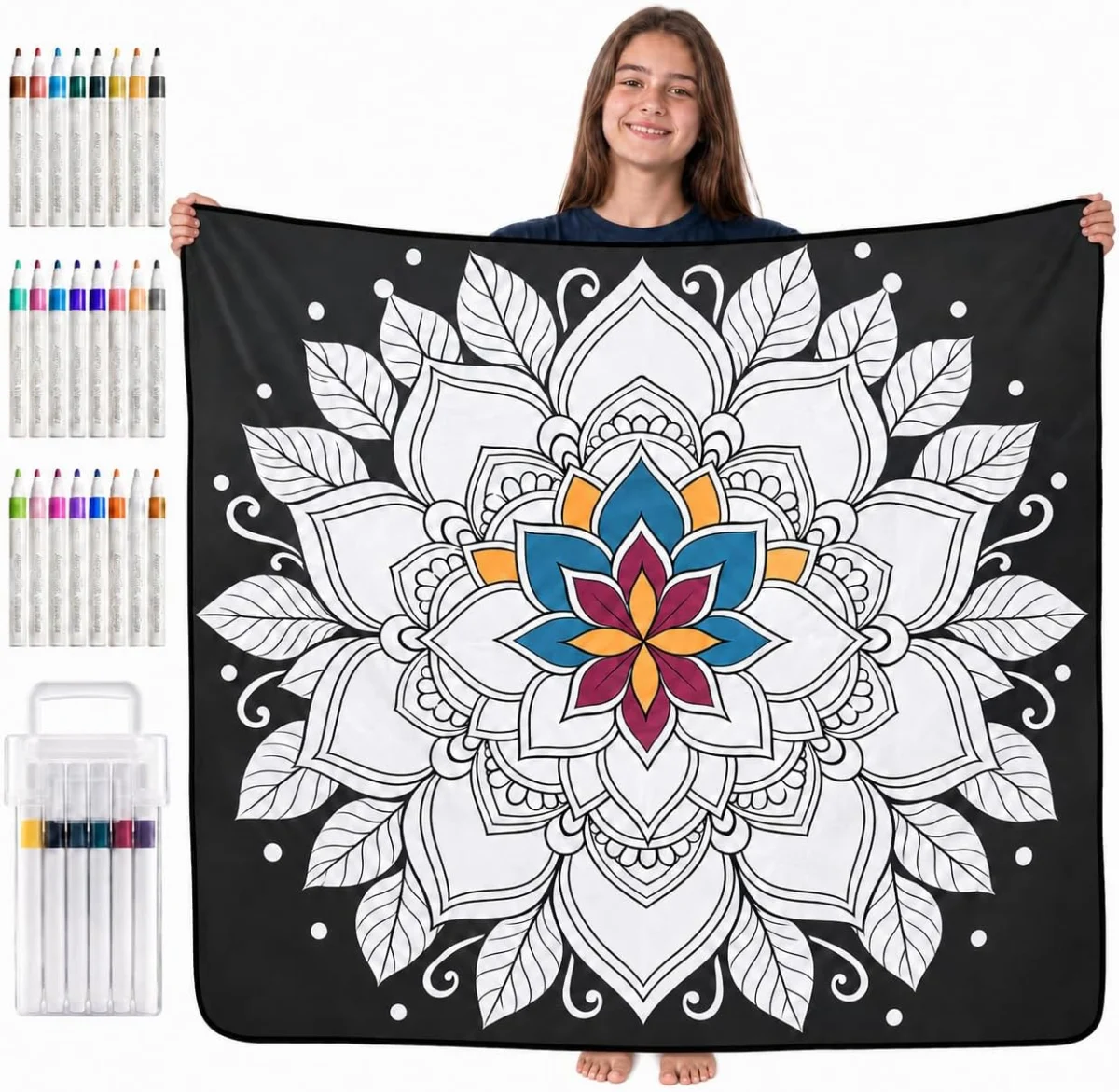 Coloring Blanket with 24 Markers Just $19.xx Shipped on Amazon