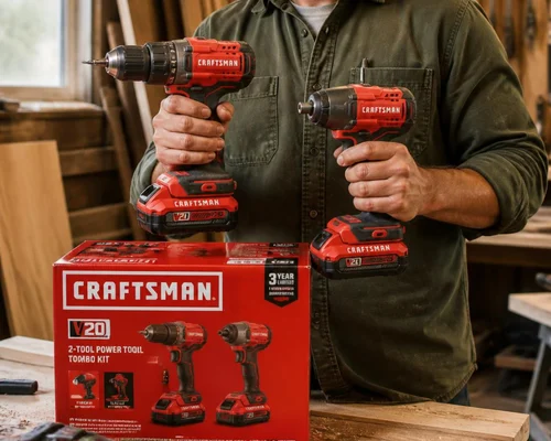 Craftsman V20 20V Max 2 -Tool Brushless Power Tool Combo Kit Just $79 at Lowes