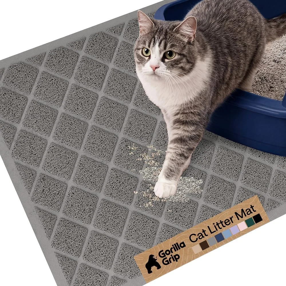 GORILLA GRIP Cat Litter Box Mat Only $9.xx (Reg. $19) at Amazon