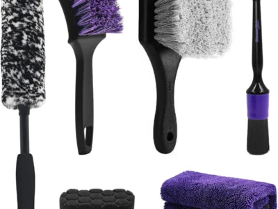6-Pc YeewayVeh Car Wheel & Tire Detailing Brush Kit Only $12.xx