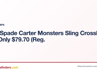 Kate Spade Carter Monsters Sling Crossbody Bag Only $79.70 (Reg.