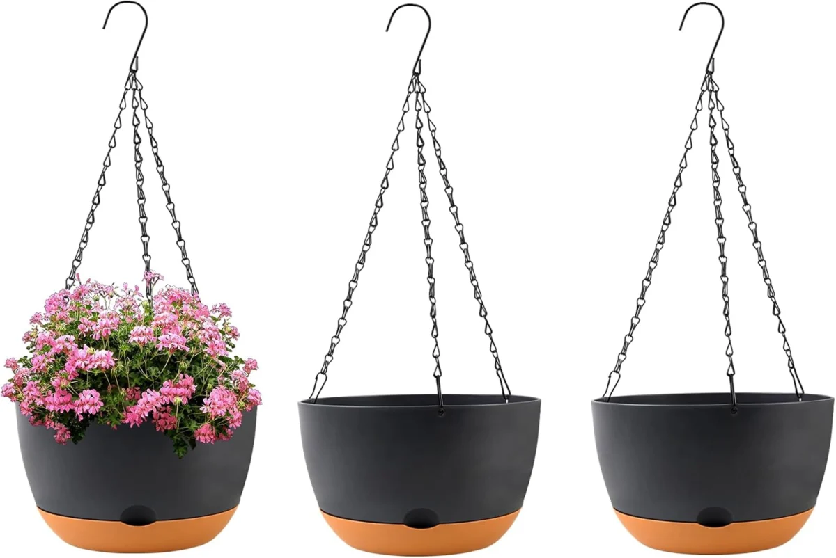 3-Pack Self-Watering Plant Baskets Deal: Save 5% at Amazon