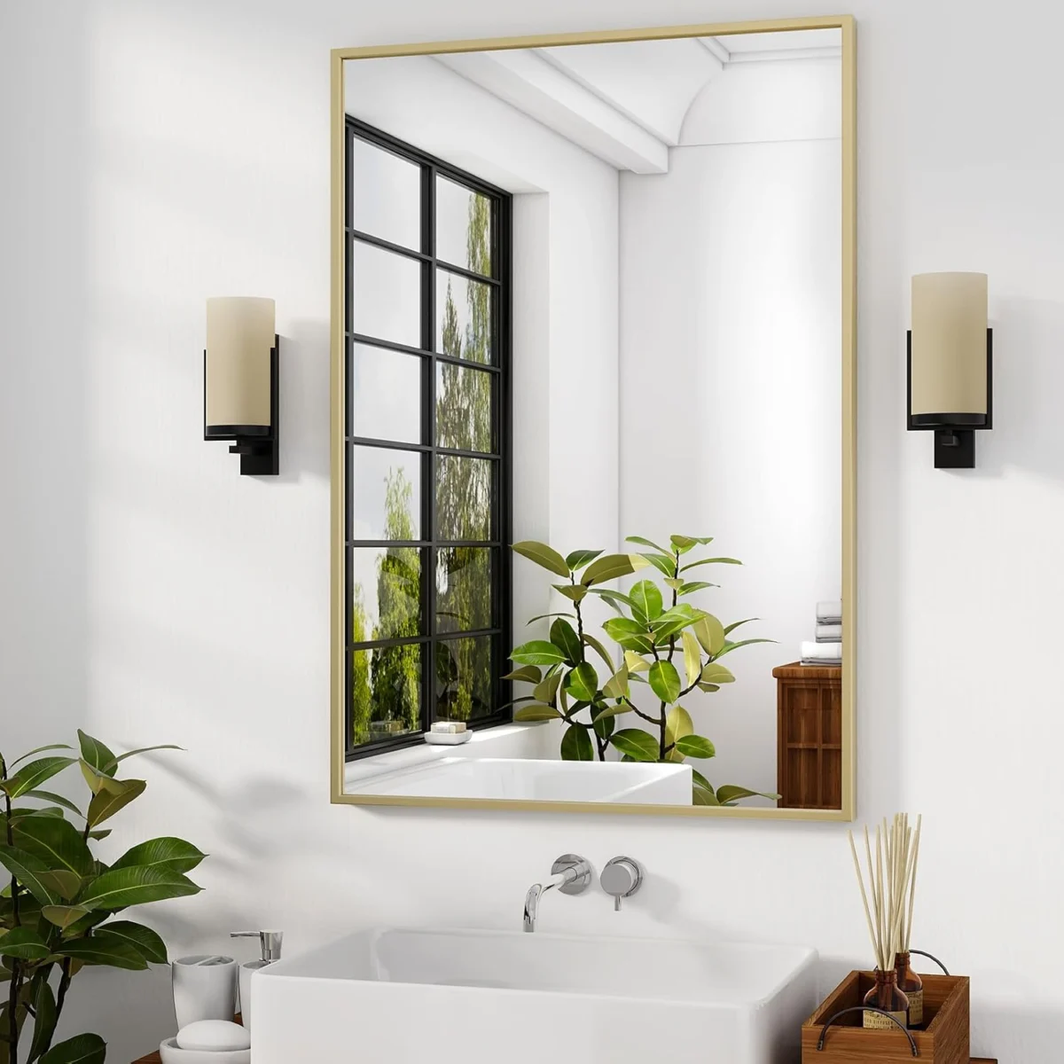 Harritpure Bathroom Mirror Only $38.xx (Reg. $50) at Amazon