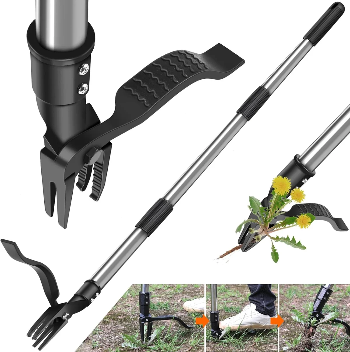 GOXAWEE 4-Claw Stand Up Weed Puller Only $7.xx (Reg. $10) at Amazon