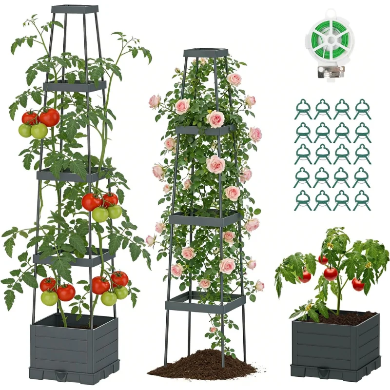Suteck Raised Garden Bed with Trellis Deal: Save $9.xx at Amazon
