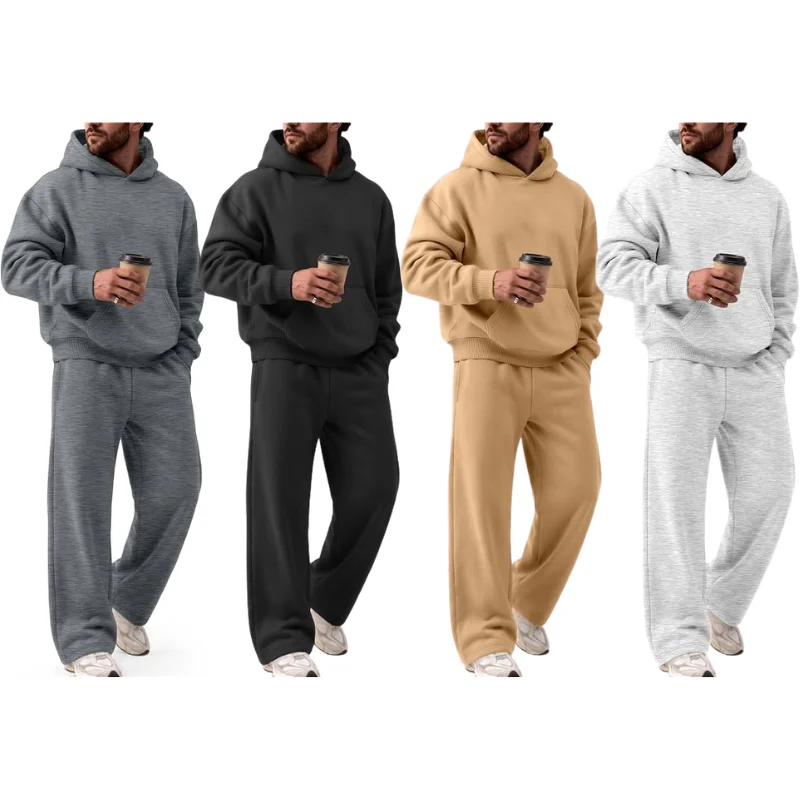 EFAN Mens 2 Piece Hoodie Track Suit Deal: Save $17.xx at Amazon