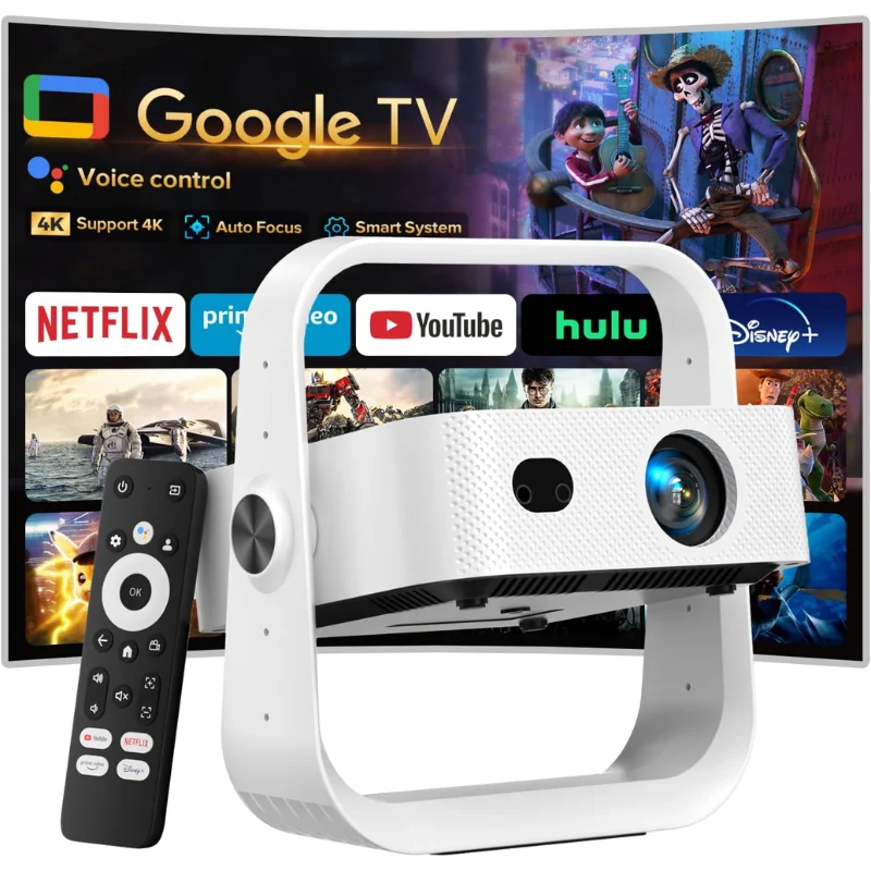 Projector Built-in Google TV Deal: Save $101 at Amazon