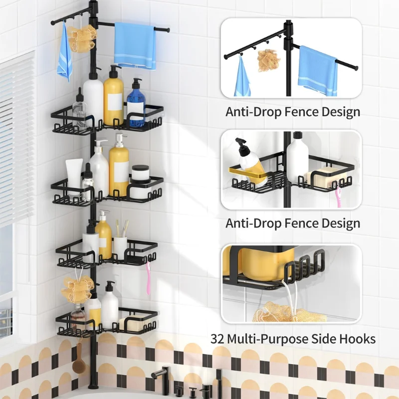 KEGII Shower Caddy Tension Pole Deal: Save $17.xx at Amazon
