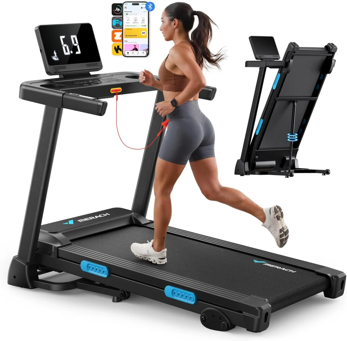 MERACH T12 Incline Treadmill Only $200.xx (Reg. $400) at Amazon
