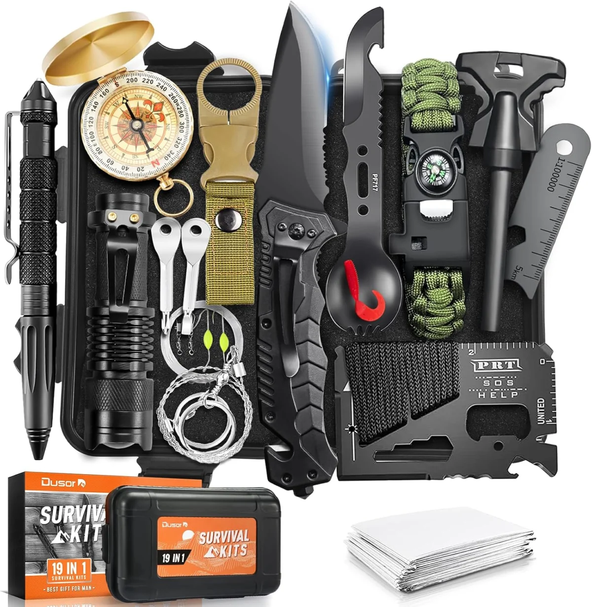 Dusor 19-in-1 Survival Kit Only $18.xx (Reg. $30) at Amazon