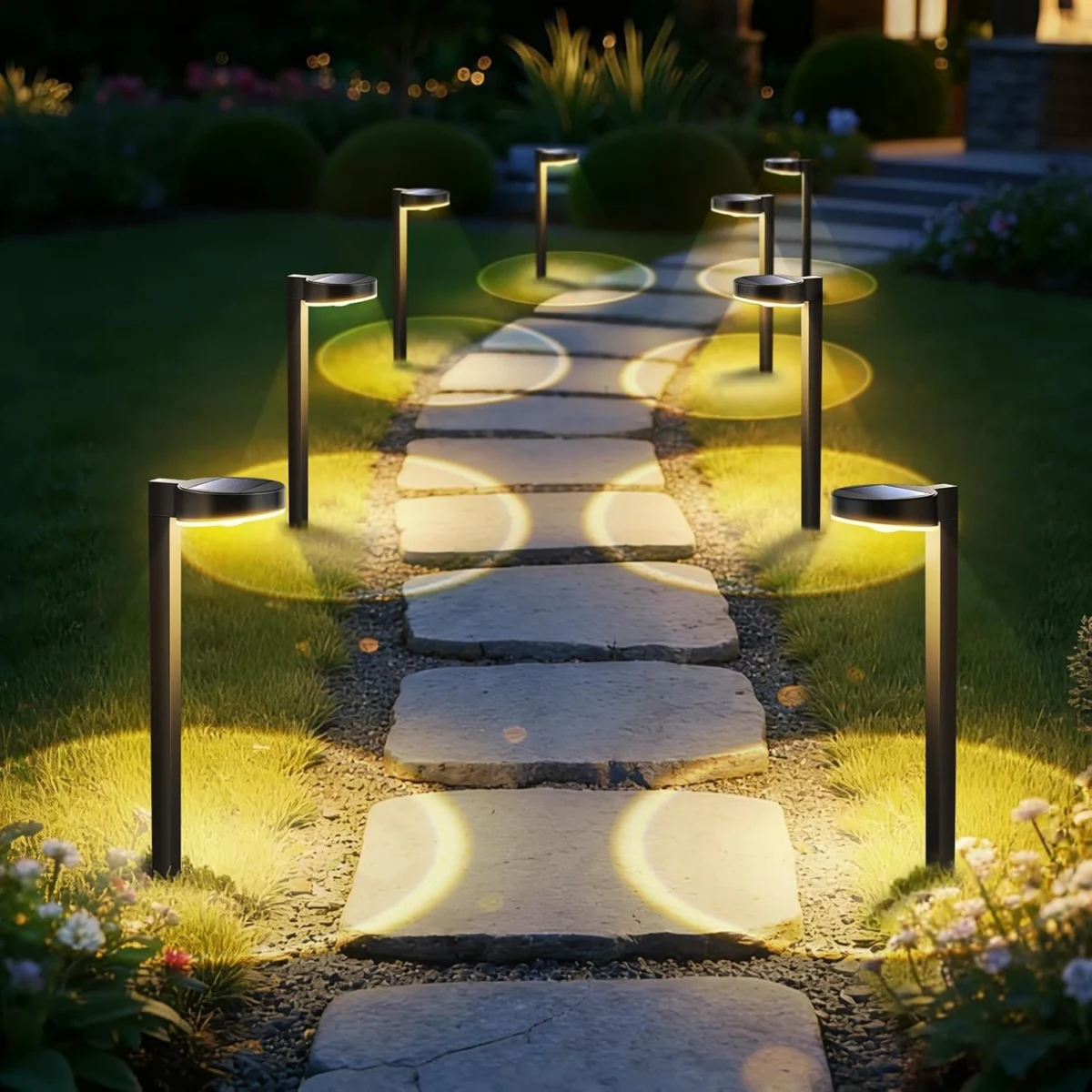 APONUO Solar Pathway Lights Only $20.xx (Reg. $40) at Amazon