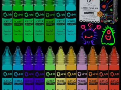 Artecho Glow in Dark Acrylic Paint Set Only $8.xx (Reg. $15)
