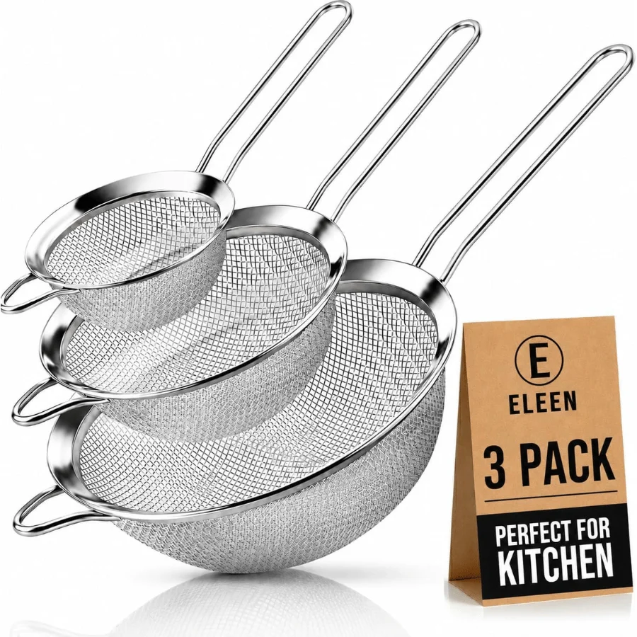ELEEN Fine Mesh Strainers Deal: Save $3.xx at Amazon