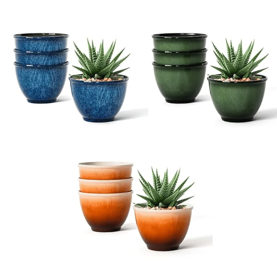 8 Inch Plant Pots Deal: Save $13.xx at Amazon