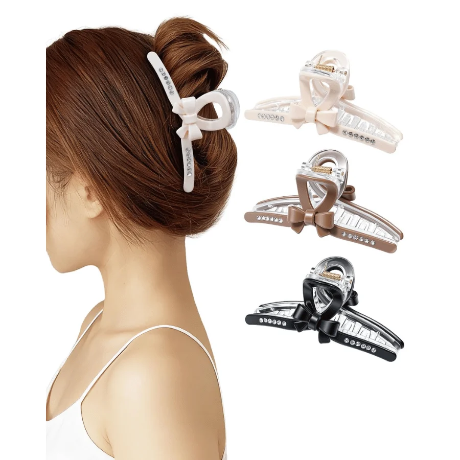 3PCS Bow Claw Clips Deal: Save $6.xx at Amazon