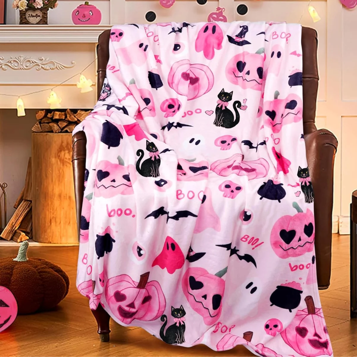 Cozy Halloween Throw Blanket Only $9.xx (Reg. $24) at Amazon