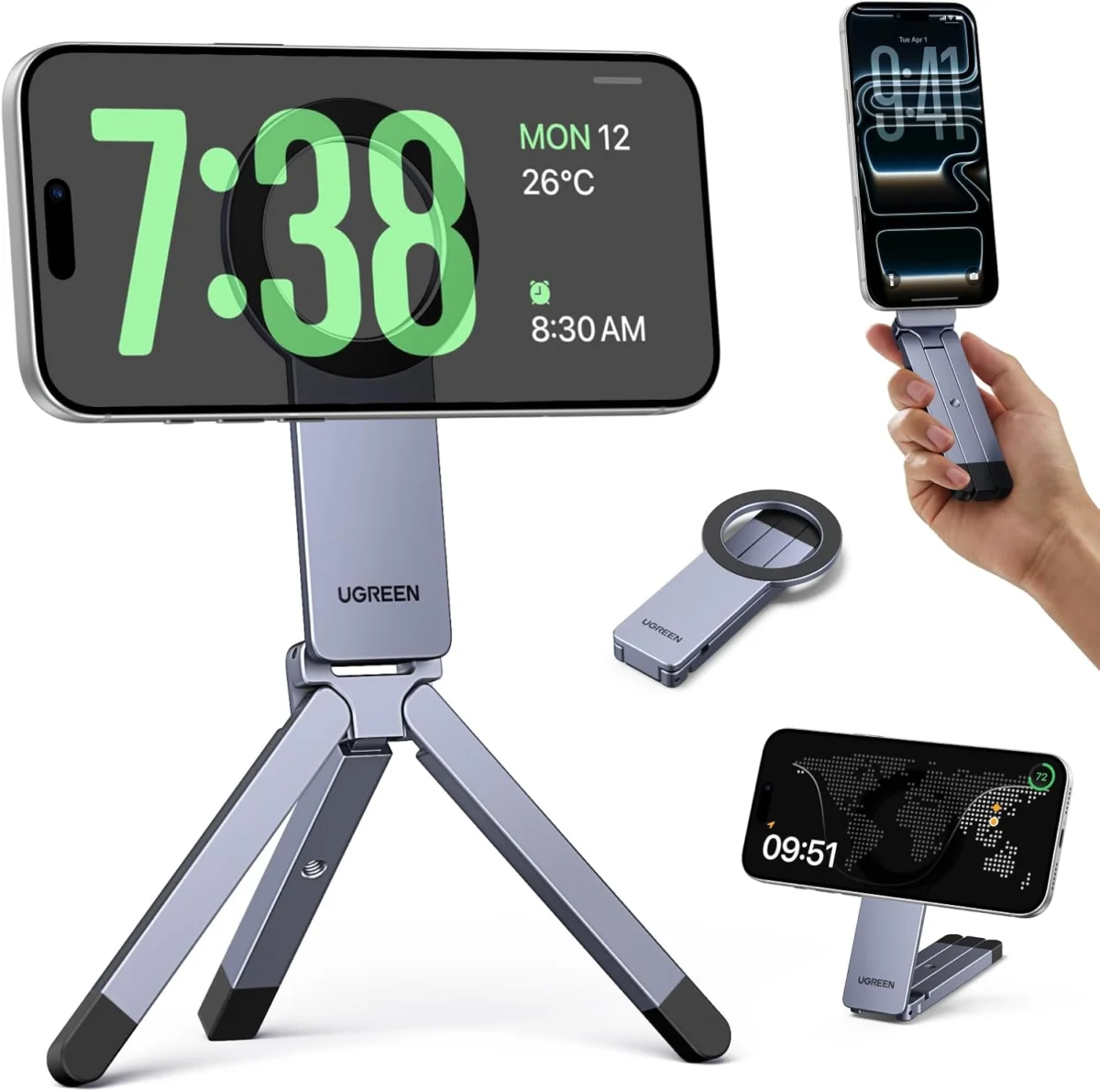 UGREEN MagSafe 360 Ultra-Compact Travel Tripod Only $21.xx (Reg.