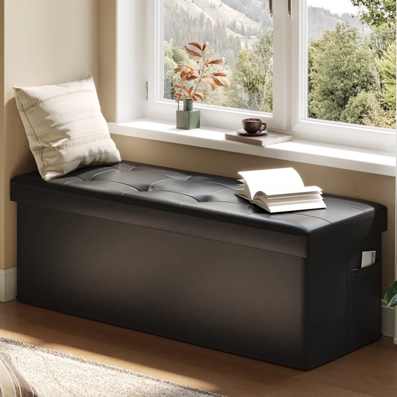 Pinmoco 43″ Storage Ottoman Deal: Save $66 at Walmart