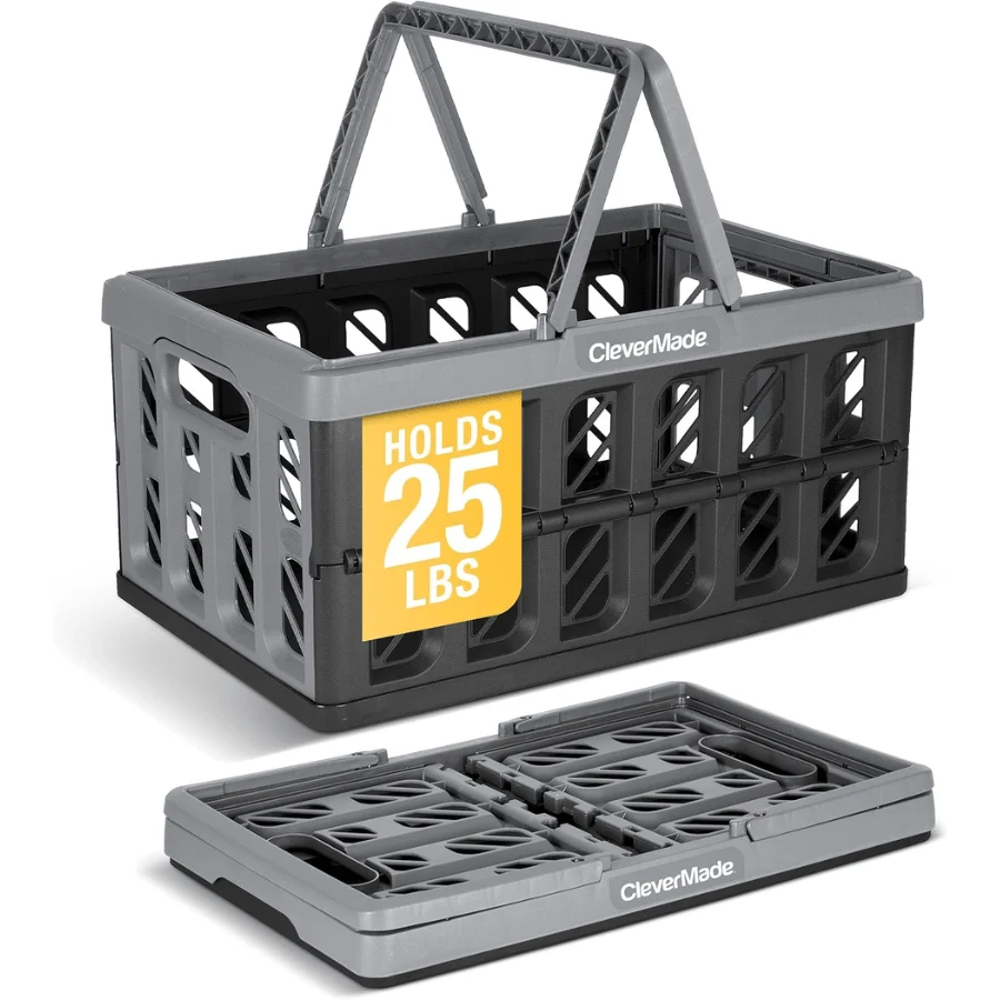 CleverMade Collapsible Shopping Basket Deal: Save $9.xx at Amazon