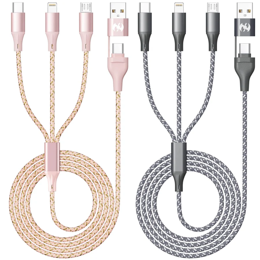 Multi Charging Cable 4FT 2Pack Deal: Save $6.xx at Amazon