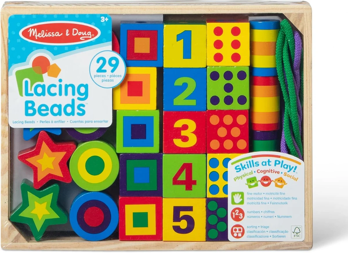 Melissa & Doug Deluxe Wooden Lacing Beads Only $12.xx (Reg. $25)